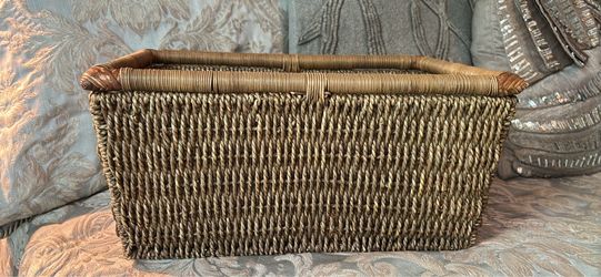 Rectangular Woven wicker Storage Basket