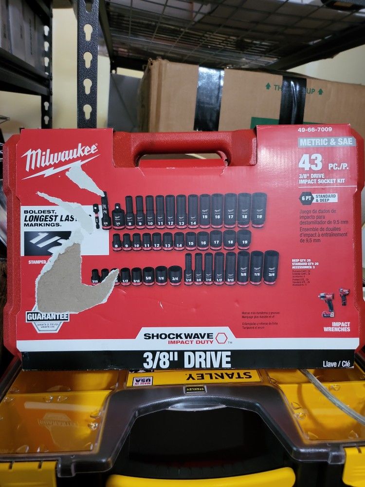 Milwaukee 3/8" Drive Impact Socket Kit