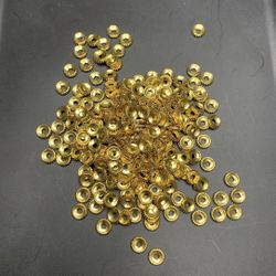 Tibetan Gold Alloy 6mm UFO Spacing Caps Charms (100pcs)