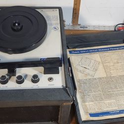 Califone 1030AV Portable 3-Speed Classroom Phonograph Record Player