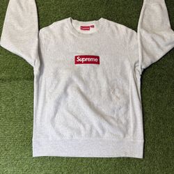 Size M - Supreme Box Logo Crewneck Ash Grey