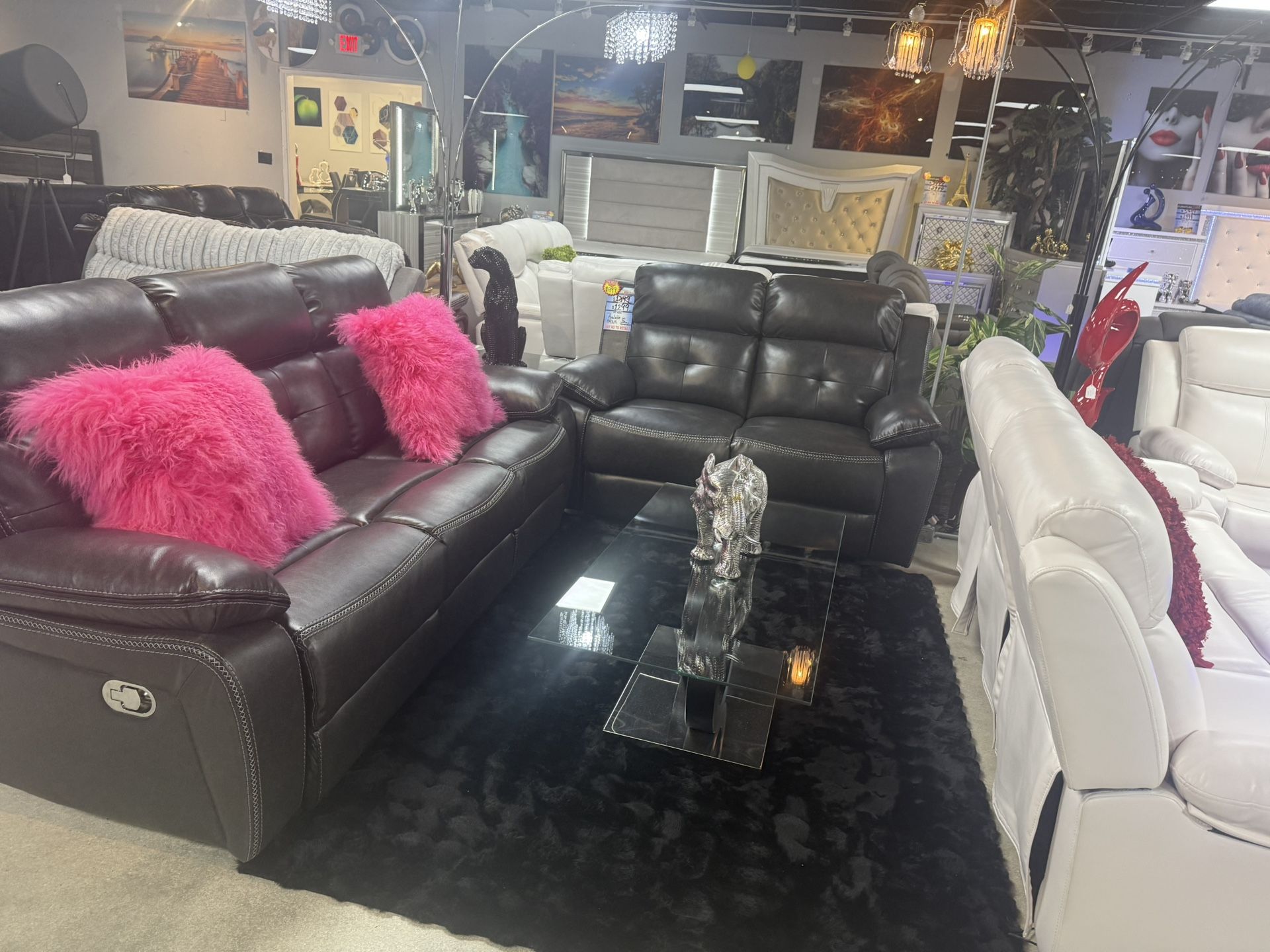 2 Pc Reclining Sofa And Love On Huge Blowout Sale Only $999
