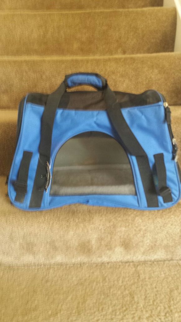 Royal Blue Cat/Small Dog Travel Carrier