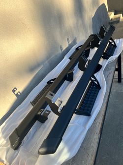 Side steps running boards side bars running boards nerf bars Toyota Tacoma Toyota tundra 4runner Nissan frontier fast and free professional installat