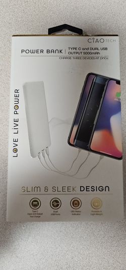 Ciao Power Bank Dual USB Output 5000mAh