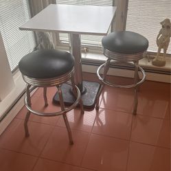 Small Table and Two Stools