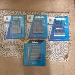 Gillette 20 Pack Mach 3 Razor Cartridges (4 packs)