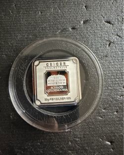20-gram Geiger Edelmetalle .999 fine silver bar raw