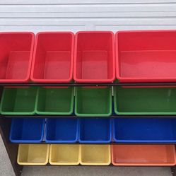 Organizador Grande De Plástico De Colores