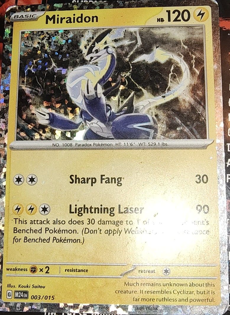 Pokémon TCG Miraidon Hydrgraphic Holo By McDonald's