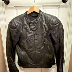 Alpinestars Faster Airflow V2 Leather Armor Padded Motorcycle Jacket