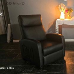 2 Black Massage Recliners