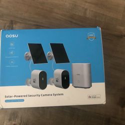 AOSU Solar powered Security Camera System. New