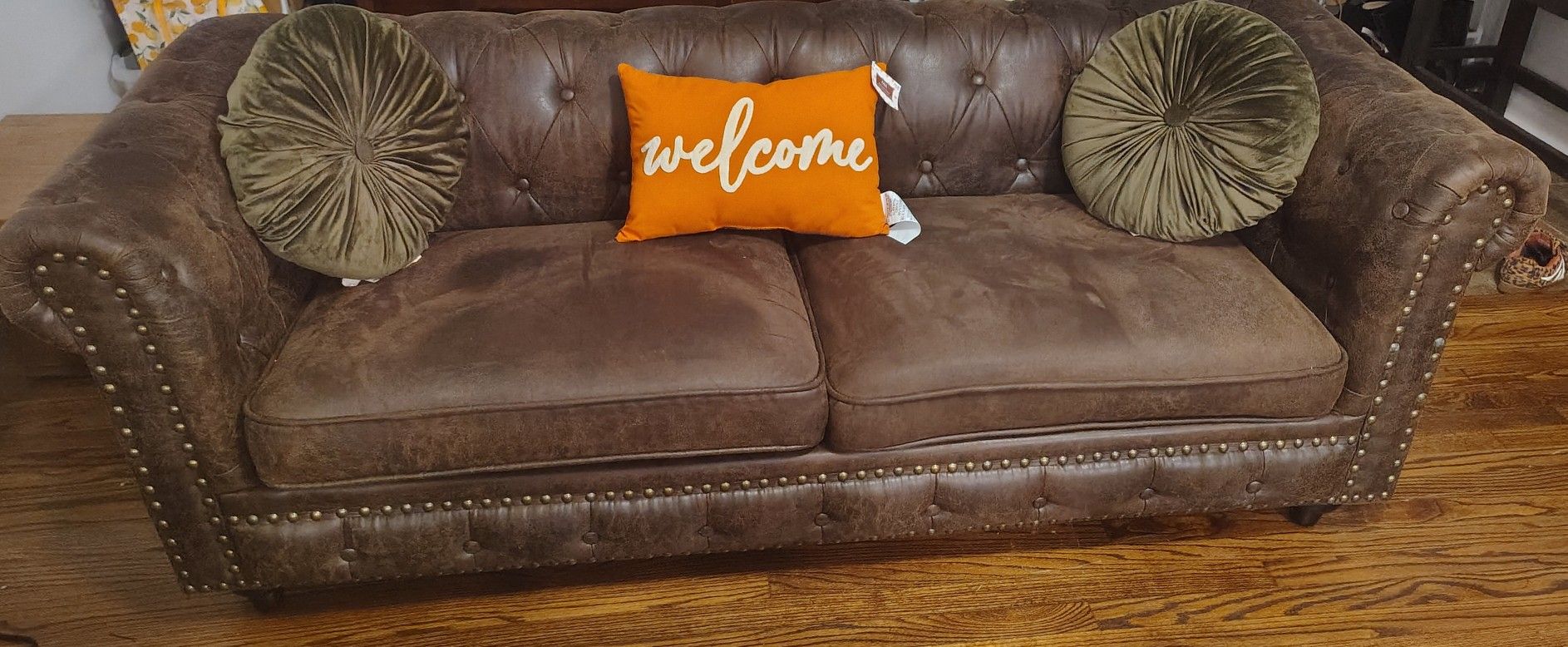 Beautiful Brown Loveseat 