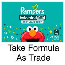 Pampers Baby-Dry Ultra Cushiony Size 4 Diapers 150ct