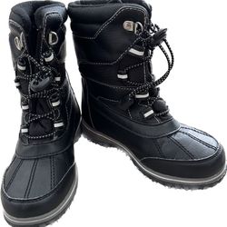 Waterproof Kids Snow Rain Boots 13M