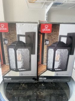 Outdoor Mount Light Black/ Globe -3 Available 