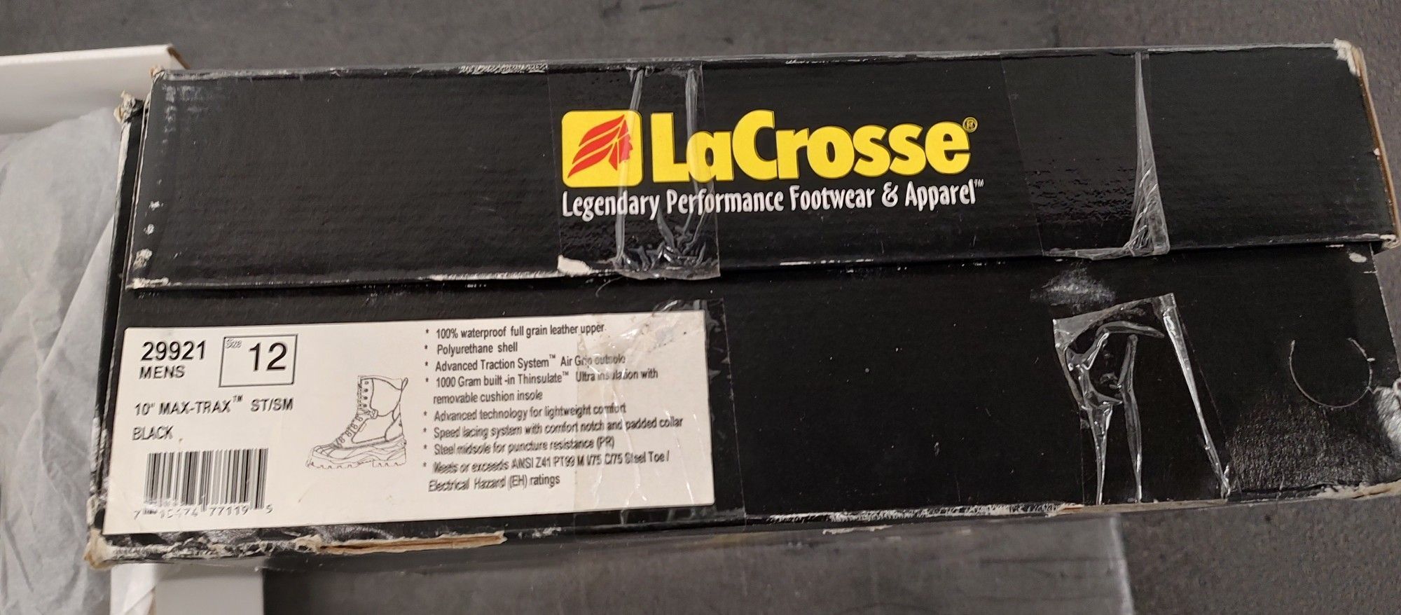 New La Cross Pac Boots Size 12