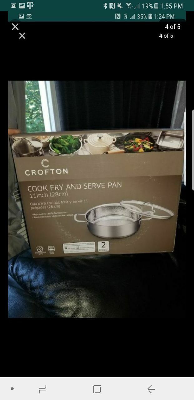 Brand-new Crofton stainless steel pan