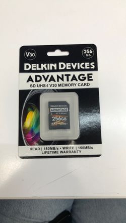 Delkin Devices Advantage SD V30 256gb Brand New