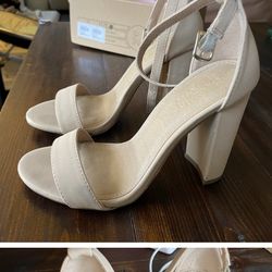 Nude Heeled Sandals 