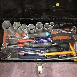 Tool Box With Tools 