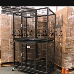 2 Dog Pet Kennel Cages Size 37 Medium.
