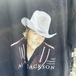 Alan Jackson black cotton t-shirt
