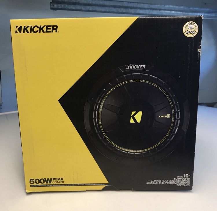 Kicker 10” Subwoofer CompC Series Brand New 