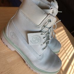 Mint Green Timberland Boots