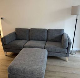 World Market Noelle Sofa & Ottoman Set (Like New Condition)