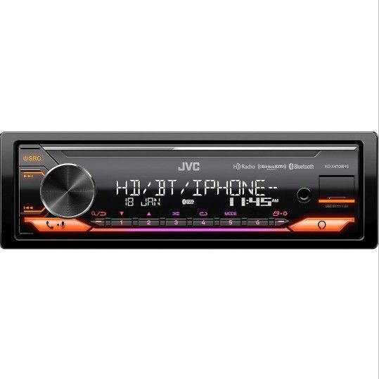 JVC KD-X470BHS Bluetooth Car Stereo Receiver with USB Port – HD AM/FM Radio, MP3 Player, Amazon Alexa Enabled - Detachable Face Plate with 2-line Disp