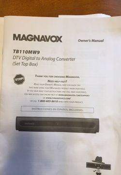 Magnavox DTV digital to Analog Converter caja vonvertidora