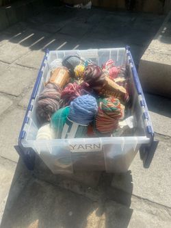 Box full of yarn 70 bucks or best offer