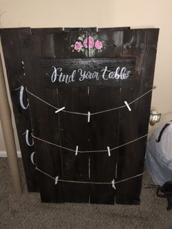 Wood Seating Chart