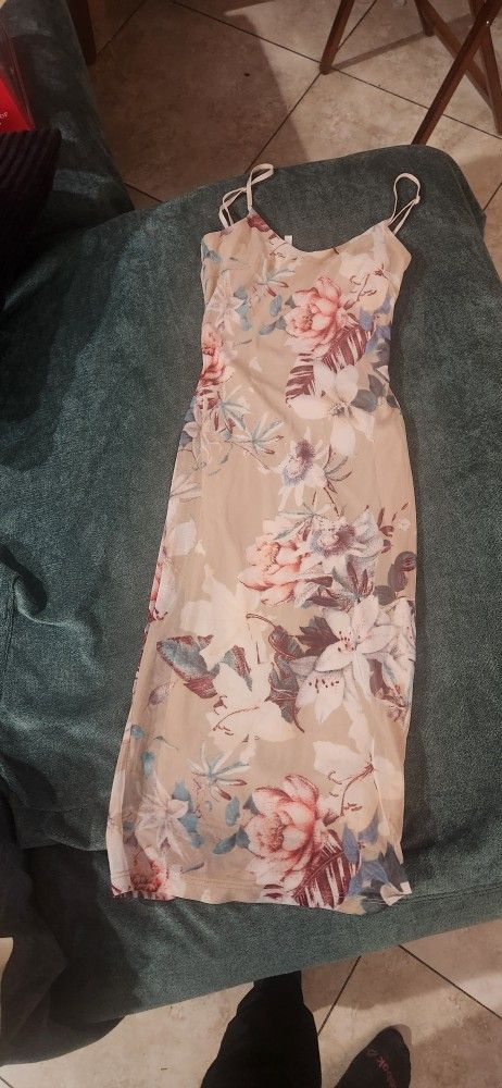 Light Pink Floral Dress
