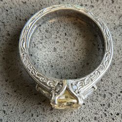 .925 Sterling Silver Cubic Zirconia Ring