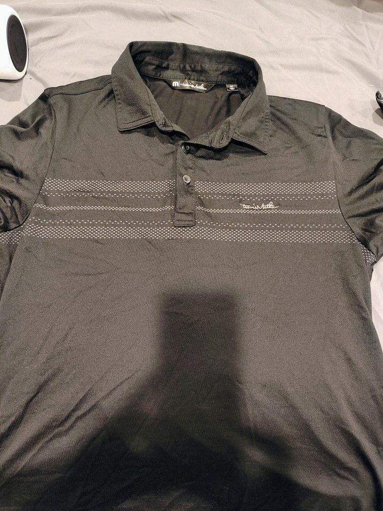 Like New Travis Mathew Black Polo Shirt