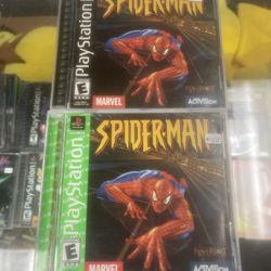 Spider-Man Ps1 $45-$65 Each Gamehogs 11am-7pm