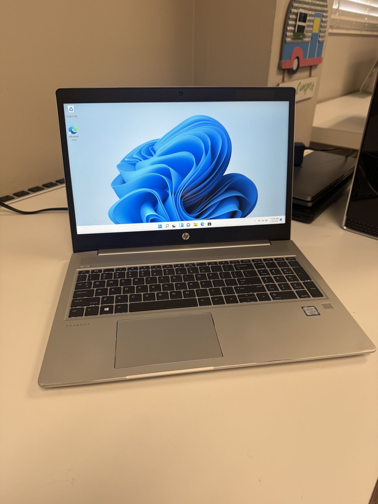 HP 15” Probook 450 G6 1.6ghz Core i5-8265U 8gb RAM 256gb SSD Windows 11 Pro