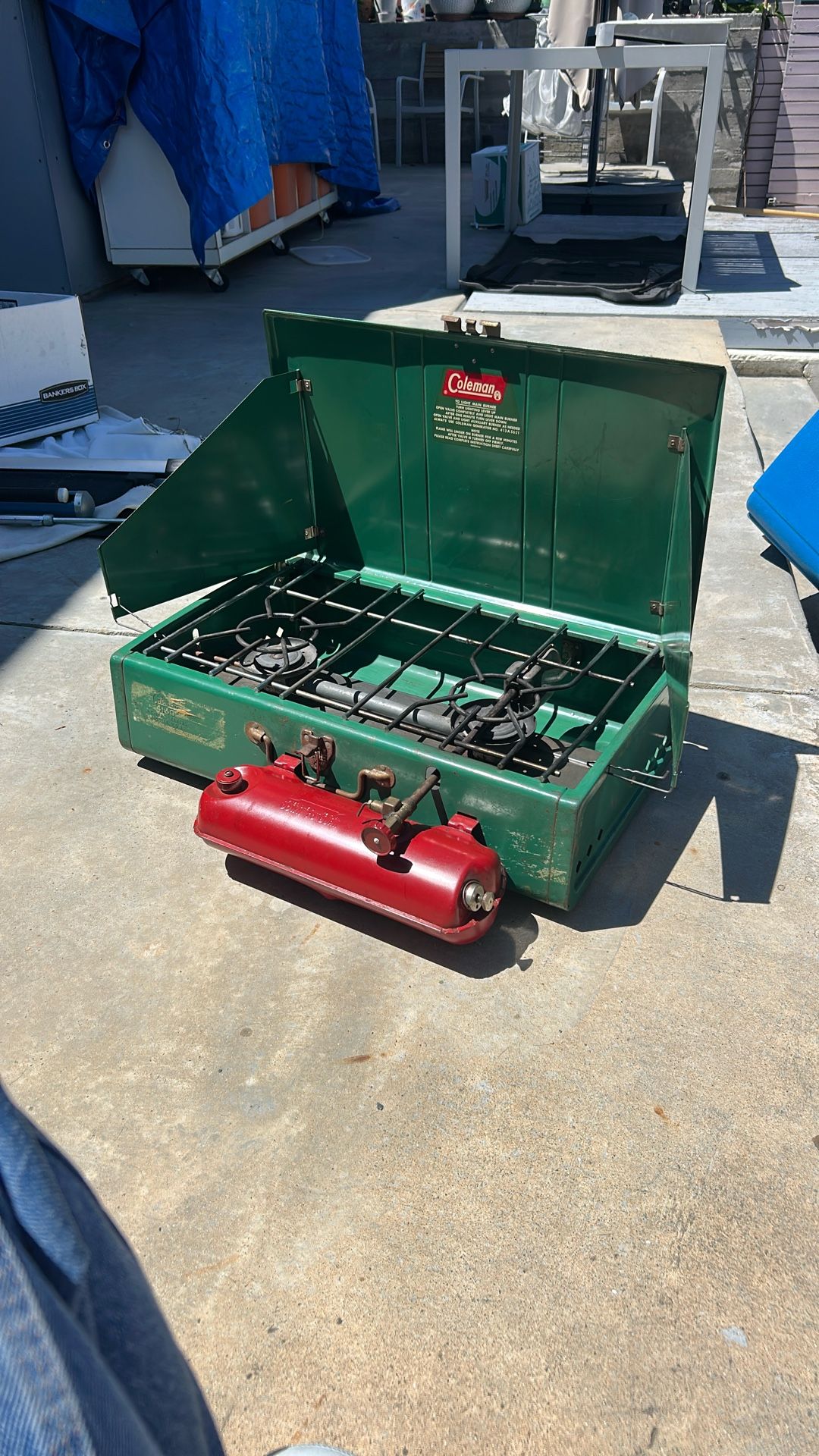 VINTAGE COLEMAN 413G DUAL BURNER