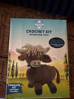 Crochet kit highland cow