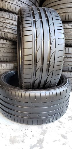 Two 245/35/18 BRIDGESTONE POTENZA S001 LIKE NEW