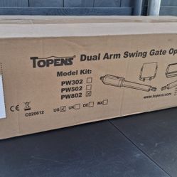 Topens Dual Arm Swing Gate Opener PW802 New