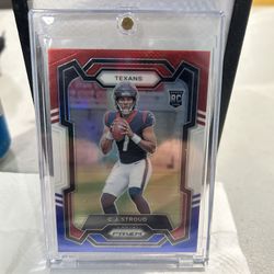 2023 CJ Stroud Red White Blue Prizm Rookie Card🔥