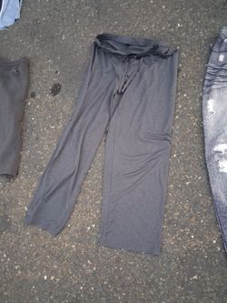 Gray Drawstring Lounge Pants