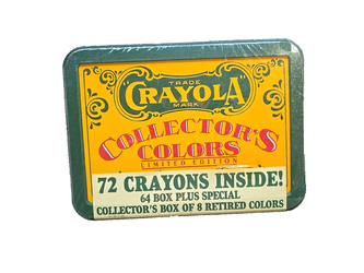 Vintage 1991 Crayola 72 Crayon Collectors Edition Tin Art Set Sealed New