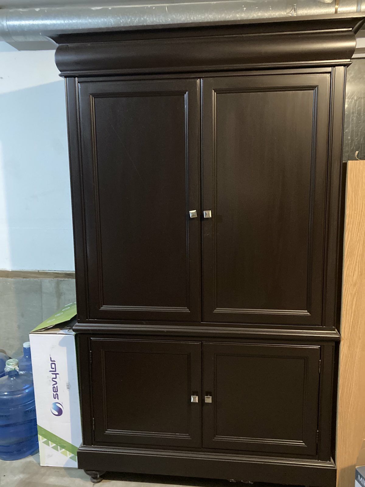 GREAT Storage Book Clothes Armoir ENTERTAINMENT CABINET Nice