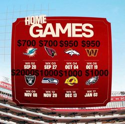 49ers Game Ticket