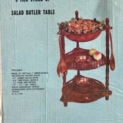 Vintage Salad Butler Table